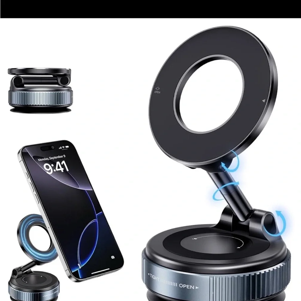 Vacuum suction Magnetic Bracket for phone